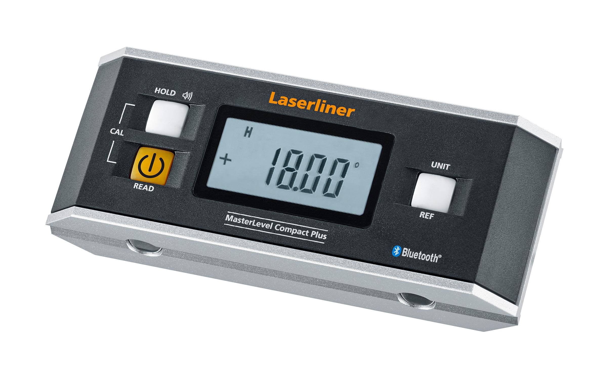 Laserliner MasterLevel Compact Plus Digitale Wasserwaage mit Magnet 152 mm Schwarz/Grau
