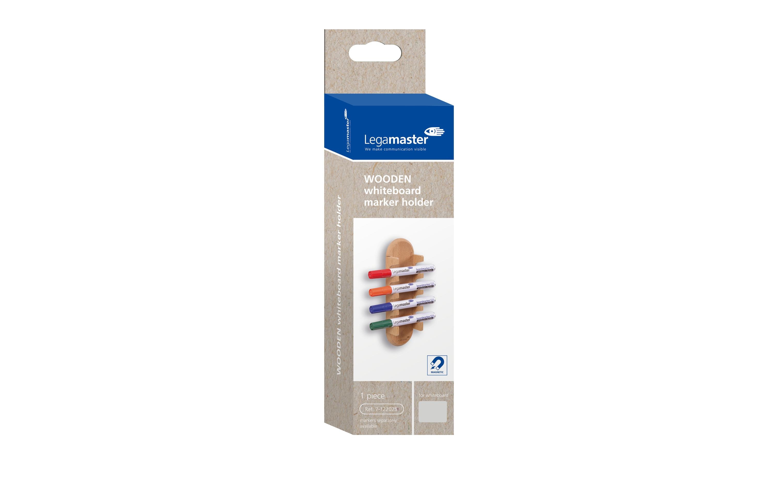 Legamaster WOODEN Whiteboard-Markerhalter magnetisch Hellbraun