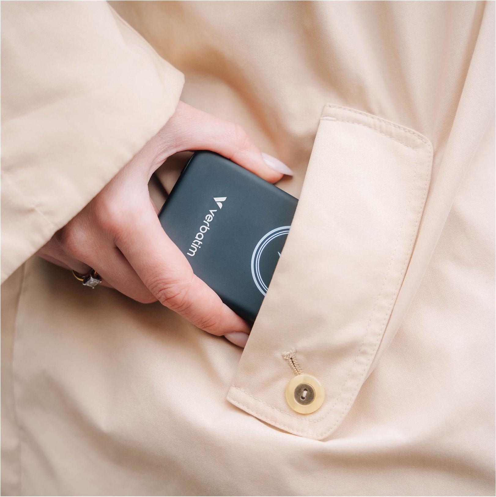 Verbatim Charge 'n' Go 5000 mAh Induktive Power Bank Schwarz
