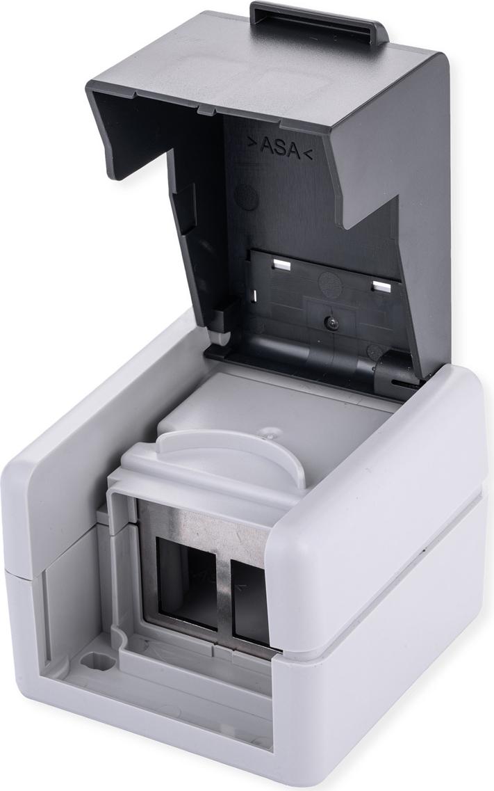 VALUE Outdoor Wandgehäuse für 2x Keystones, grau (25.99.8493)