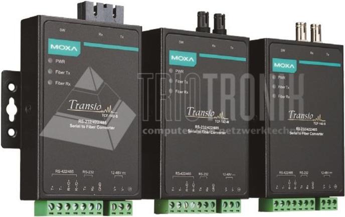 Moxa TCF-142-S-ST-T Serieller Konverter/Repeater/Isolator RS-232/422/485 Faser (ST) (TCF-142-S-ST-T)