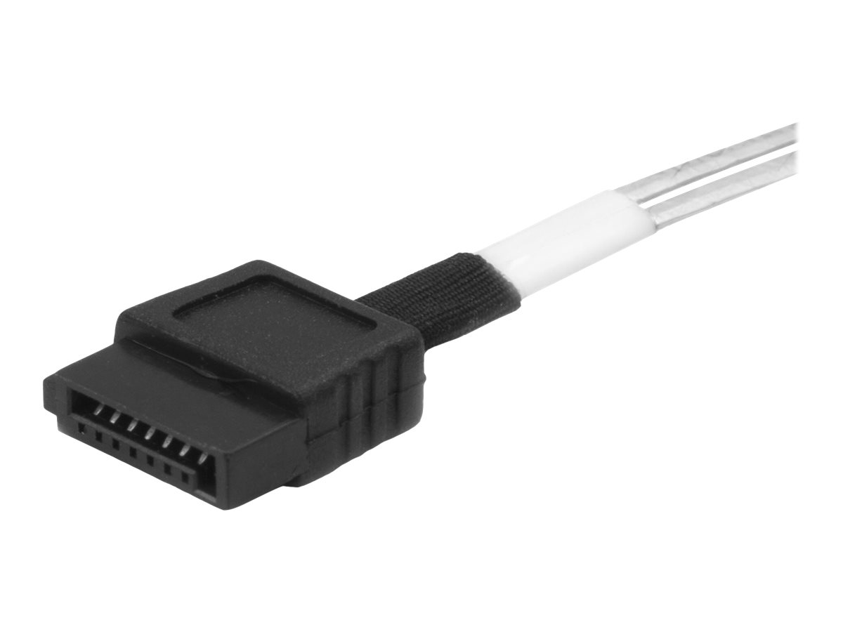 StarTech Internes Mini-SAS auf SATA Kabel SFF-8643 zu 4x SATA 1 m Schwarz, Silber