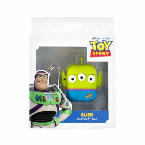 ThumbsUp! PowerSquad AirPods Case Alien 3D-Silikon Blau, Weiß, Gelb