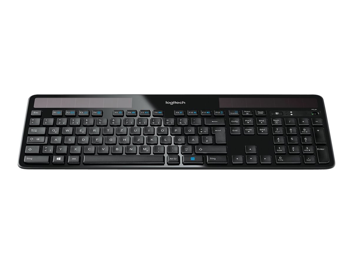 Logitech Wireless Solar K750 Kabellose Tastatur 2,4 GHz QWERTZ Deutsch Schwarz