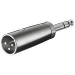 Wentronic Goobay XLR- Adapter - XLR-Stecker (3-Pin) > Klinke 6,35 mm-Stecker (4-Pin, Stereo) (27515)