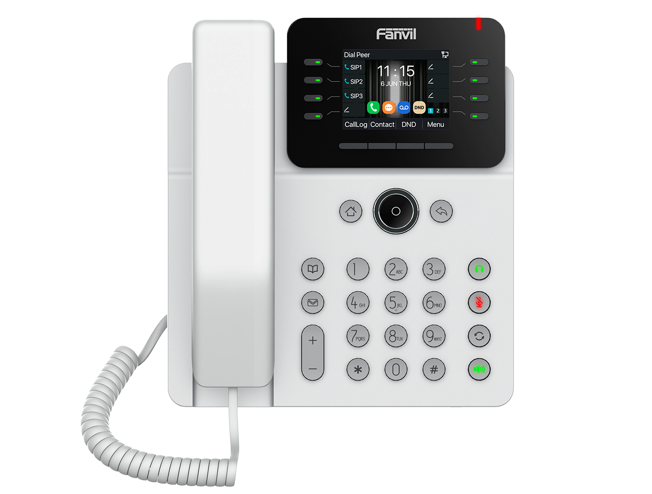 Fanvil V62G Prime Business VoIP-Telefon SIP 12 Leitungen PoE Gigabit USB Weiß