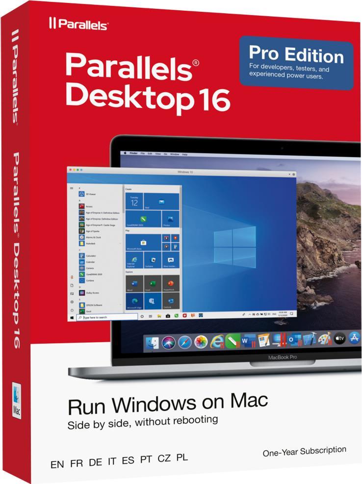 Parallels Desktop für Mac Pro Edition - (v. 16) - Box-Pack (1 Jahr) - 1 Computer - Mac - Europa