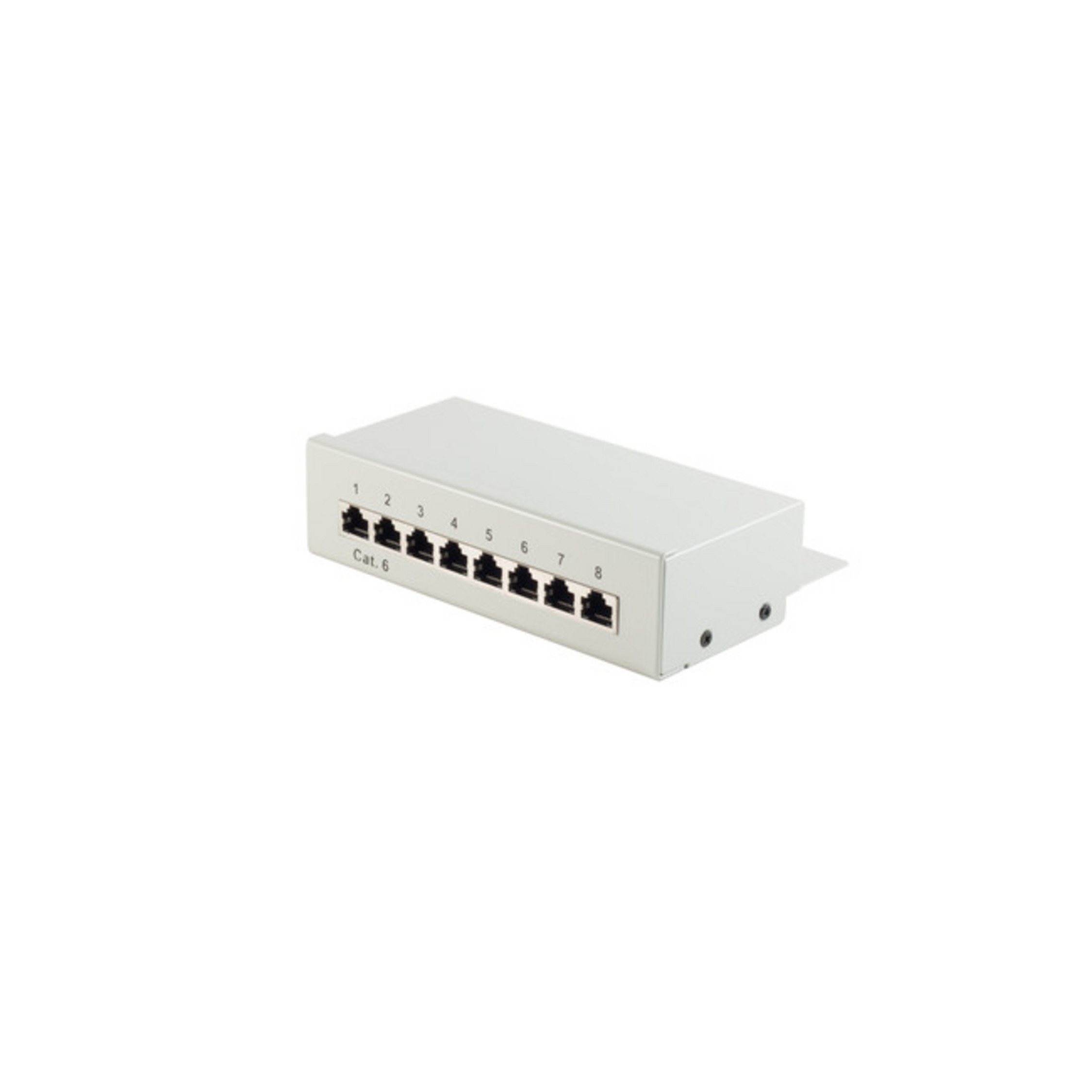 ShiverPeaks 75060 Patchpanel Cat6 8-Port Grau