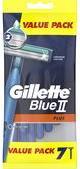 Gillette Einwegrasierer Blue II Plus, 7er Pack 2 langlebige Klingen mit Chrombeschichtung, - 1 Stück (7702018531950)