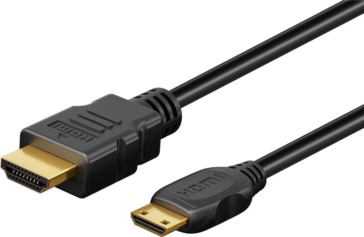 Goobay Ultra High-Speed HDMI -Kabel auf Mini-HDMI 8K a 60 Hz - -Stecker Typ A> (74430)