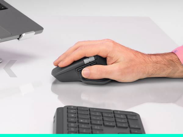 Logitech MX Master 4 for Business Kabellose Maus Bluetooth + 2,4 GHz 8 Tasten Graphite