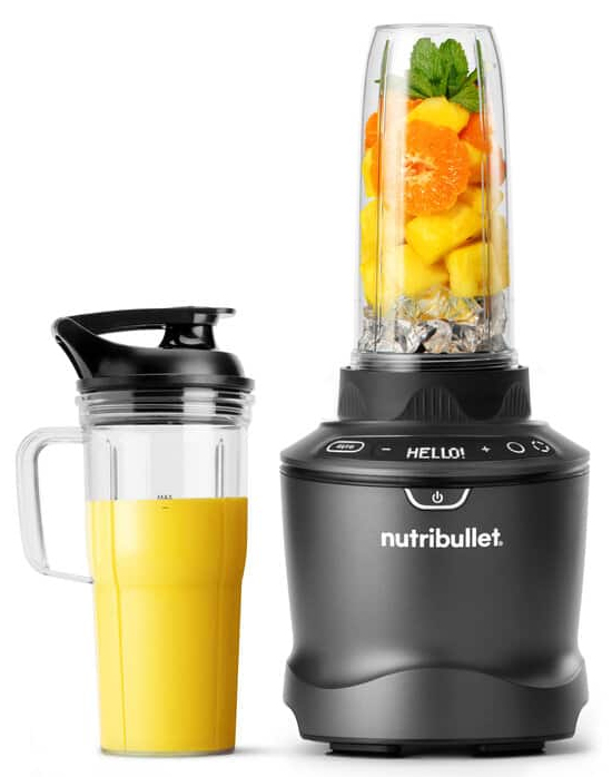 NutriBullet NBF550DG SmartSense 1500 Combo Standmixer 1.89 Liter Dunkelgrau