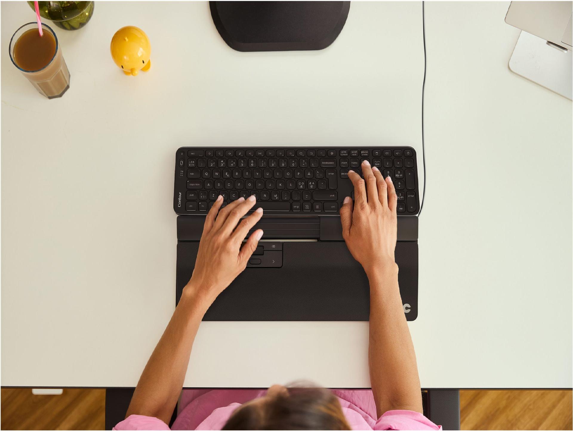 Contour Design SliderMouse Pro Extended Zentrale Maus kabelgebunden USB-C Schwarz