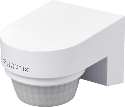Sygonix SY-6733030 Wand Oberflächenmontage PIR-Bewegungsmelder 240° Relais Weiß (SY-6733030)