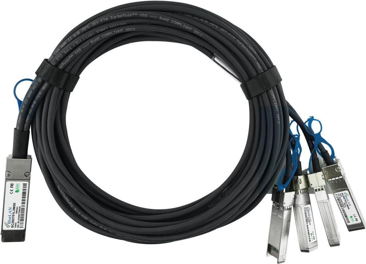 BlueOptics 980-9I48J-00C005 kompatibles BlueLAN QSFP28 DAC SC282701L5M26 (980-9I48J-00C005-BL)