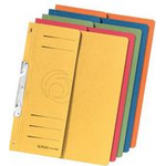 herlitz Einhakhefter,DIN A4, kaufmännische Heftung, sortiert 250 g/qm, aus Manila-Recycling-Karton, mit Organisations - 1 Stück (5976055)