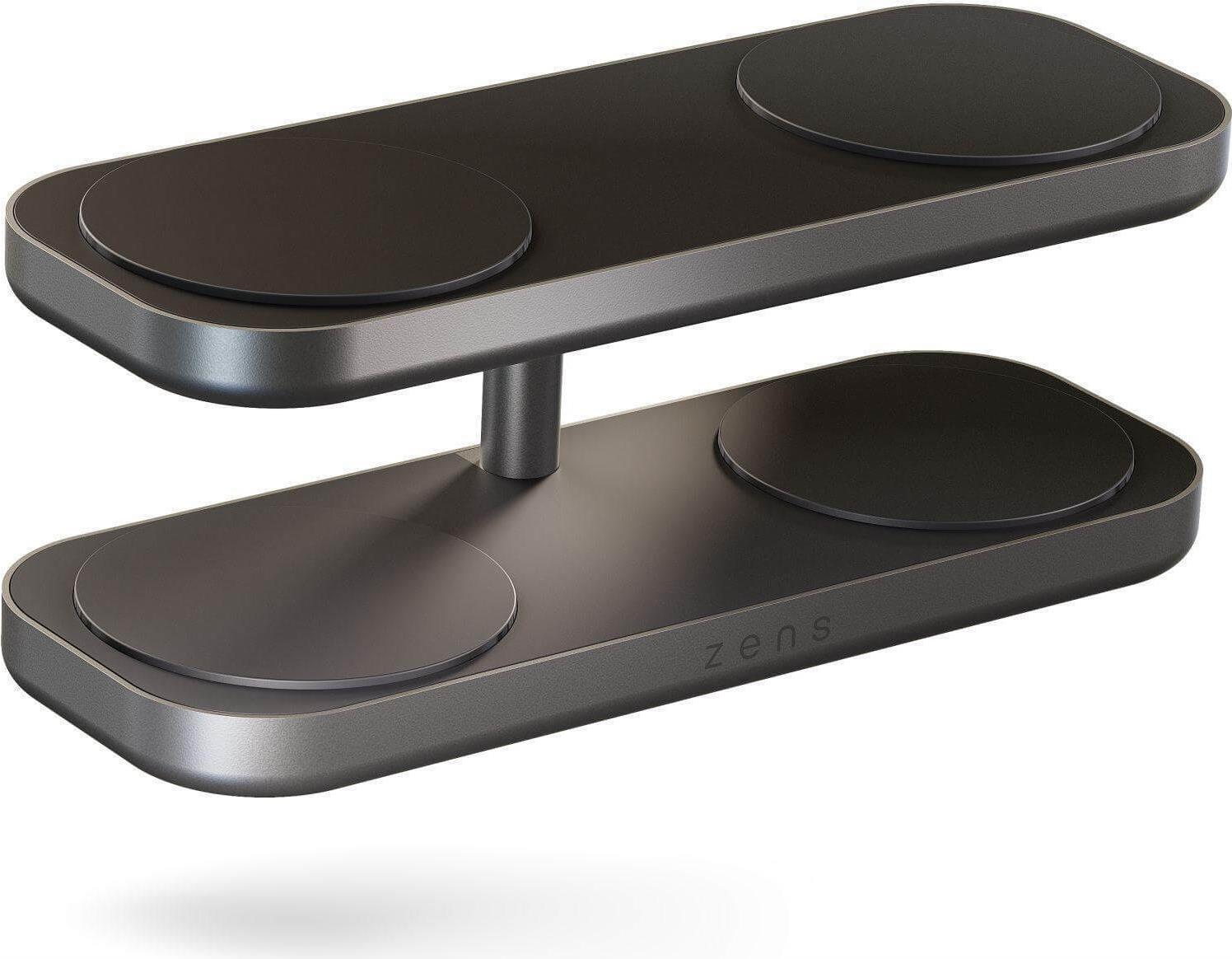 ZENS Aluminium Series Quattro Charger Pro 4 4x 15W Qi2 Schwarz