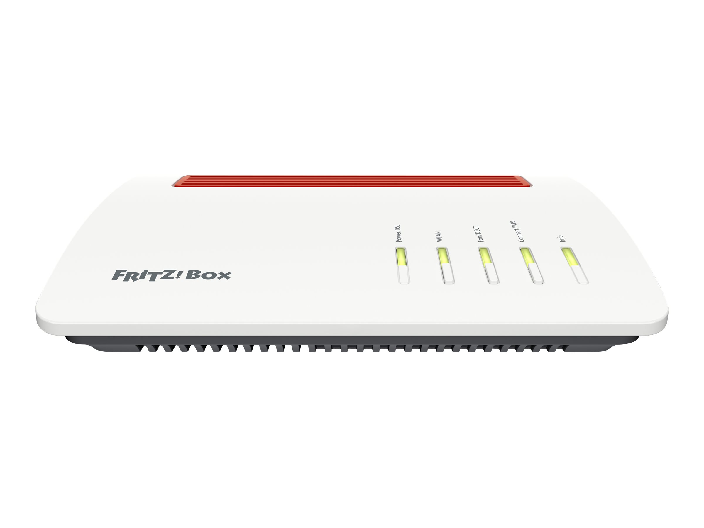 FRITZ!Box 7590 AX WLAN-Router Wi-Fi 6 Rot, Weiß