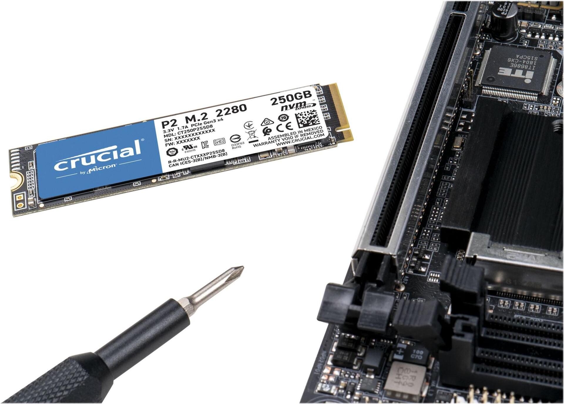 Crucial SSD M.2 250GB P2 3D NAND NVMe (CT250P2SSD8)