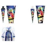 ROTH Schultüte "Kart Race", eckig, 850 mm, Folie Tüllverschluss, mit Folie und Spezialborte - 1 Stück (678929)