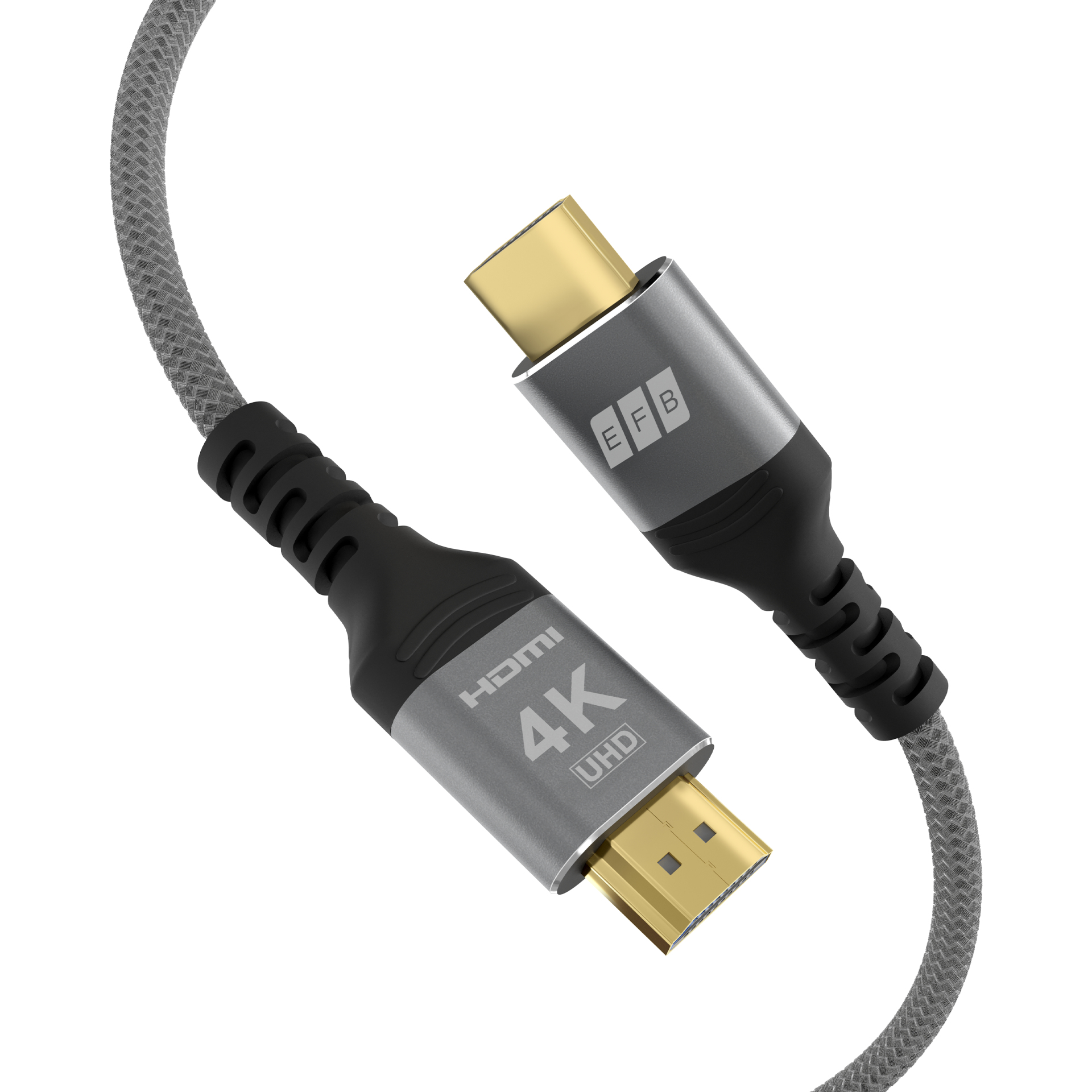 EFB Elektronik HDMI-20-00003 HDMI-Kabel 2 m Grau