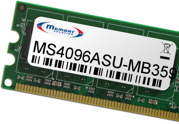 Memorysolution 4GB ASUS M5A78L-M LX, M5A78L-M LX V2, M5A78L-M LX3