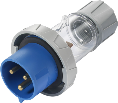 Sygonix SY-5873150 CEE-CARA Stecker 32 A 3polig 230 V/AC IP67 transparent