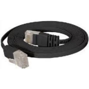 Patchkabel UTP cat. 6. slim-line. 0.25m. schwarz Für 10 Gigabit/s, halogenfrei, mit besonders schmalem Knickschutz (778003s)