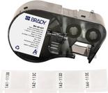 Brady, M4-49-427, selbstlaminierendes Vinyl, Weiß/Transparent, 25.40 x 9.53(25.40) mm, permanent, für Kabeldurchmesser von 2.70 - 5.10 mm (260 E.) (170750)