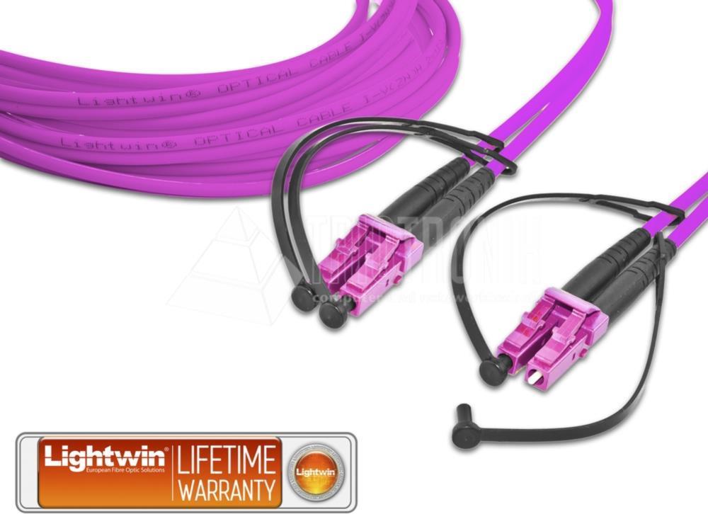 Lightwin LC-LC OM4 5m Glasfaserkabel Violett (LDP-50 LC-LC 5.0 OM4)