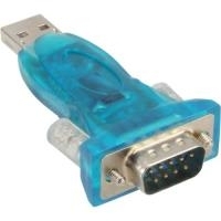InLine® USB zu Seriell Adapter, Stecker A an 9pol Sub D Stecker, mit USB Verlängerung 0,2m (33304A)