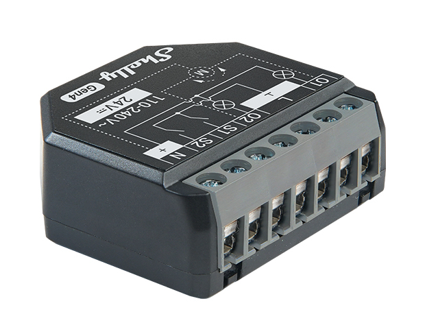 Shelly 2PM Gen4 WiFi-Switch Matter X2 Schwarz