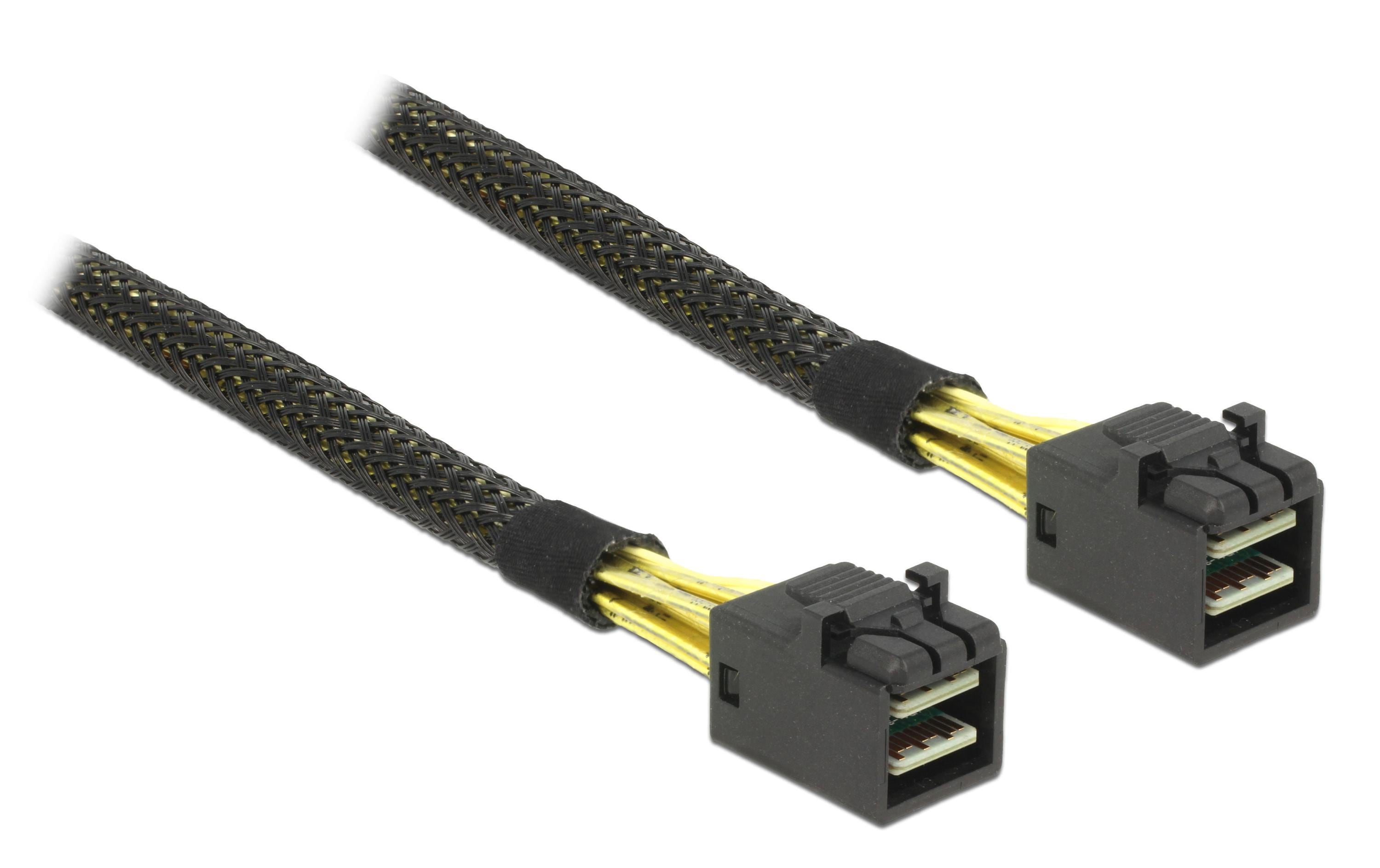 Delock 83387 Internes SAS-Kabel 1 m Schwarz