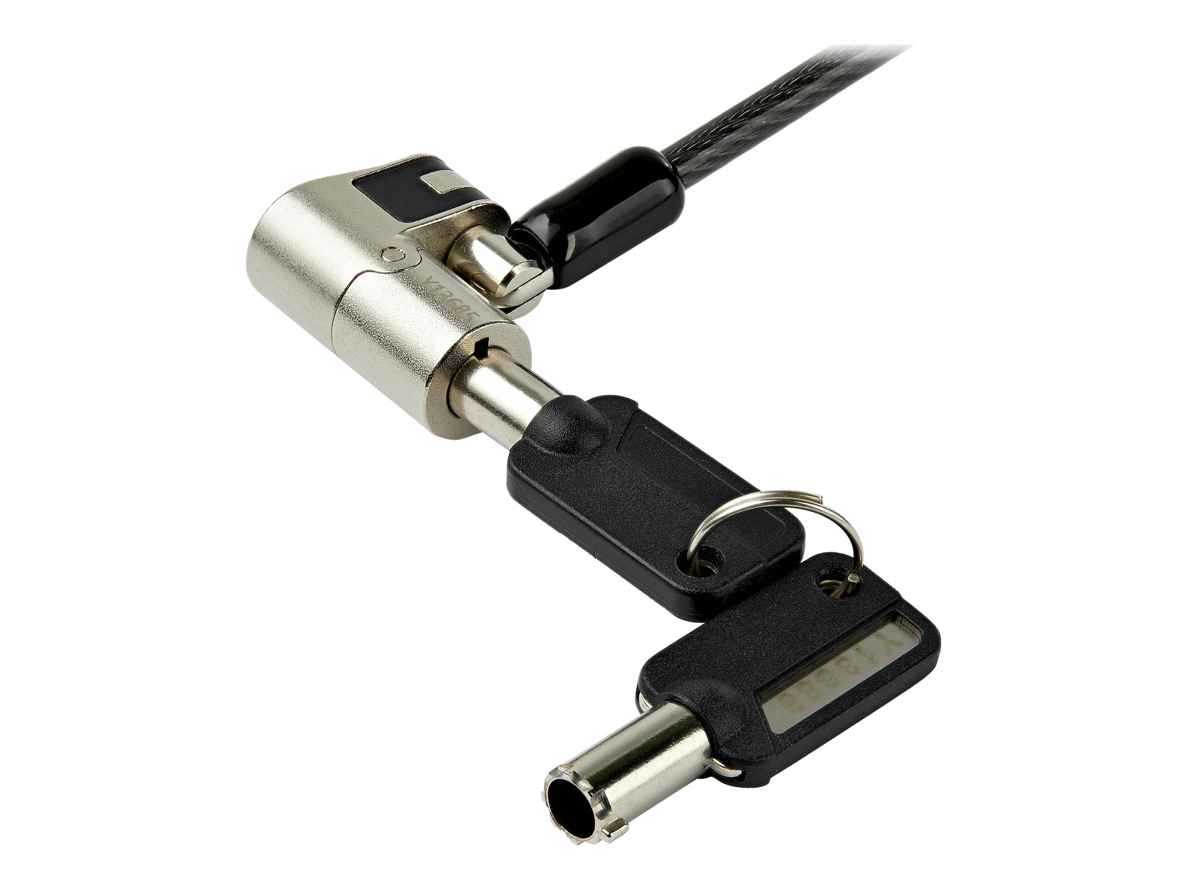 StarTech.com LTULOCKKEY Sicherheitskabelschloss 2,03 m Schwarz, Silber
