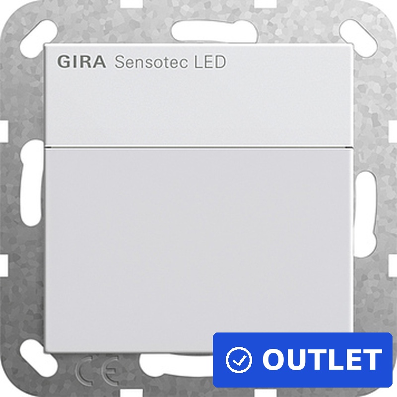 GIRA Sensotec LED 237803 Mikrowellen-Bewegungsmelder Unterputz Reinweiß Verkabelt (237803) (geöffnet)