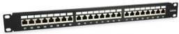 Equip Patchpanel 24x RJ45 Cat6A 48,30cm (19") 1HE schwarz (326625)