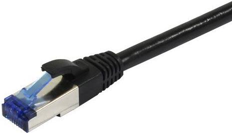 Patchkabel RJ45, CAT6A 500Mhz, 1,0m, schwarz, S-STP(S/FTP), PUR(Superflex), Außen/Outdoor/Industrie, AWG26, Synergy 21 (S217732)