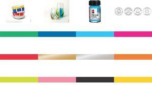 Marabu Farbe "Porcelain & Glass", glänzend, 15 ml, hellblau Porzellan- & Glasmalfarbe, ohne Einbrennen, glänzend - 1 Stück (11150039090)