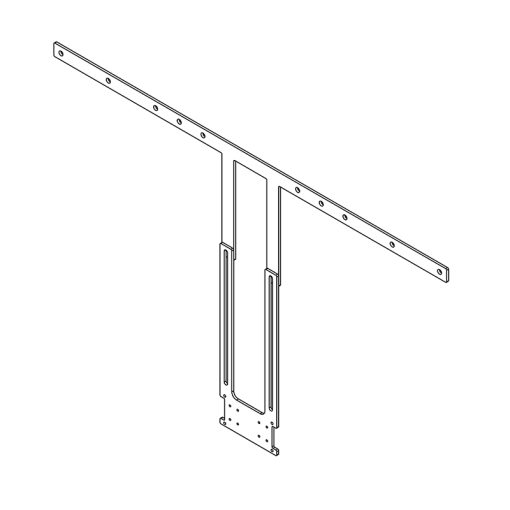 Hagor Poly Display-Adapter 55"-75" VESA max. 800 mm höhenverstellbar für Poly Studio & Poly Studio X50 Schwarz