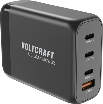Voltcraft UC-3C1A100W02 USB-Ladegerät 100 W Steckdose Innenbereich USB-C Buchse USB-A (VC-16619005)