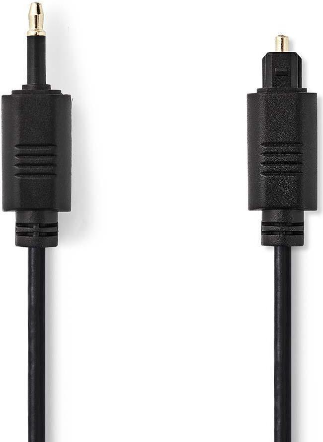 Nedis CAGP25100BK20 Audio-Kabel 2 m TOSLINK 3.5mm Schwarz (CAGP25100BK20)