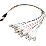EFB-Elektronik MTP¬-M/LC 12-Fasermatrix Fanout Kabel OM4, LSZH erika-violett, 0,4m Hersteller: EFB Elektronik (MTPM12LCOM4-0,4)