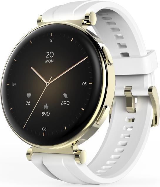 Hama Smartwatch 7000, AMOLED 1.32, Telefonfunktion, wasserdicht, rund, Gold (00178622)