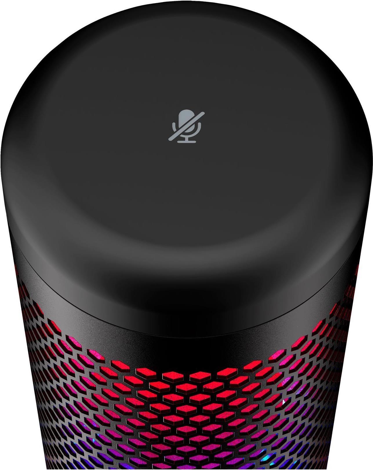 HyperX QuadCast S USB-Mikrofon RGB-Beleuchtung Grau, Schwarz