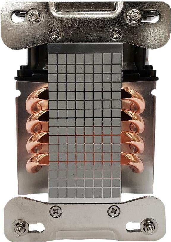 Inter-Tech A-35 Prozessor-Luftkühler 80 mm Aluminium Schwarz Silber