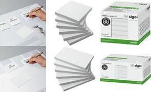 Sigel Haftnotiz HN760 125 mm x 75 mm Weiß 1 Set (HN760)