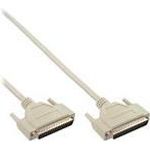 InLine® Serielles Kabel, 37pol Stecker / Stecker, vergossen, 1:1 belegt, 5m (37375)