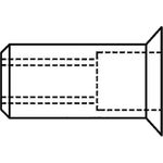 GESIPA Blindnietmutter Alu. M5 7x13,5mm dxl f.1,5-4mm GESIPA Senkkopf 90Grad (6412130)