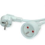 VALUE Schutzkontakt-Verlängerungskabel, 230VAC, UTE Version, weiß, 10,0 m (19.99.1175)