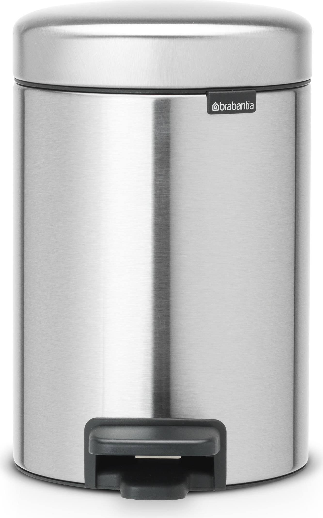 Brabantia Pedal Bin newIcon Rund Gebürsteter Stahl (11 21 64)